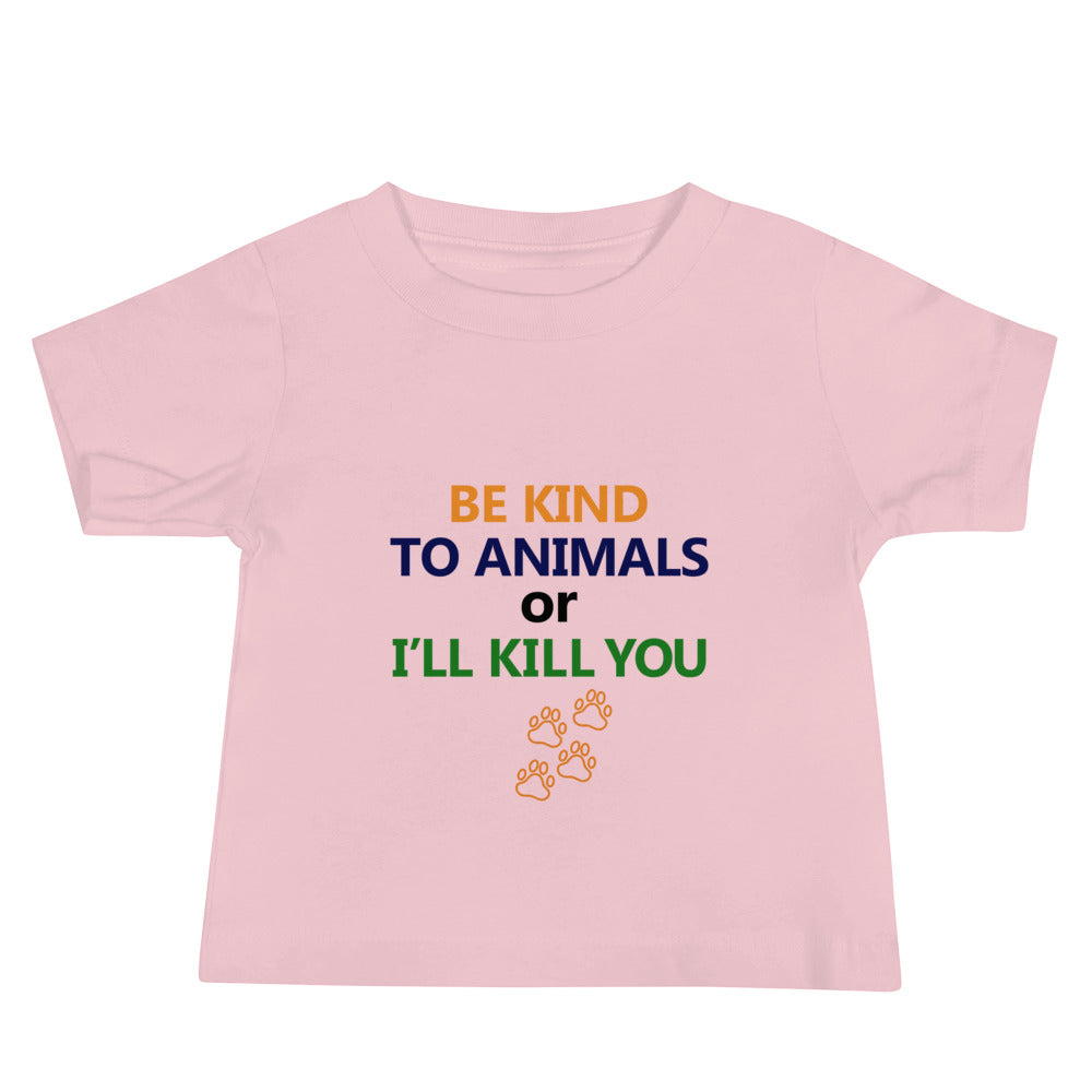 BE KIND TO ANIMALS - Baby Jersey Short Sleeve Tee