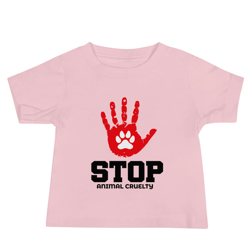 STOP ANIMAL CRUELTY - Baby Jersey Short Sleeve Tee