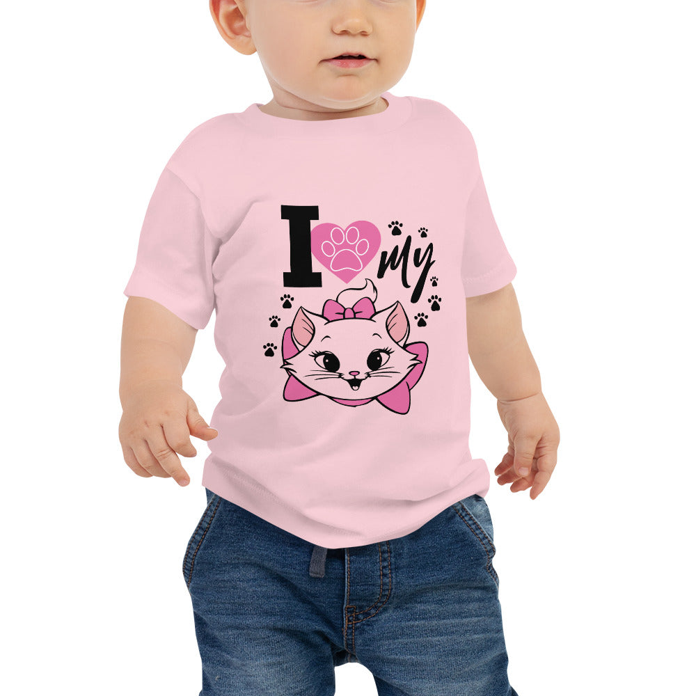 I LOVE MY CAT - Baby Jersey Short Sleeve Tee