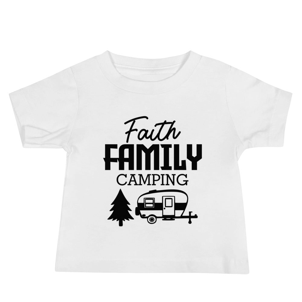 Family Camping- Baby Jersey Short Sleeve Tee