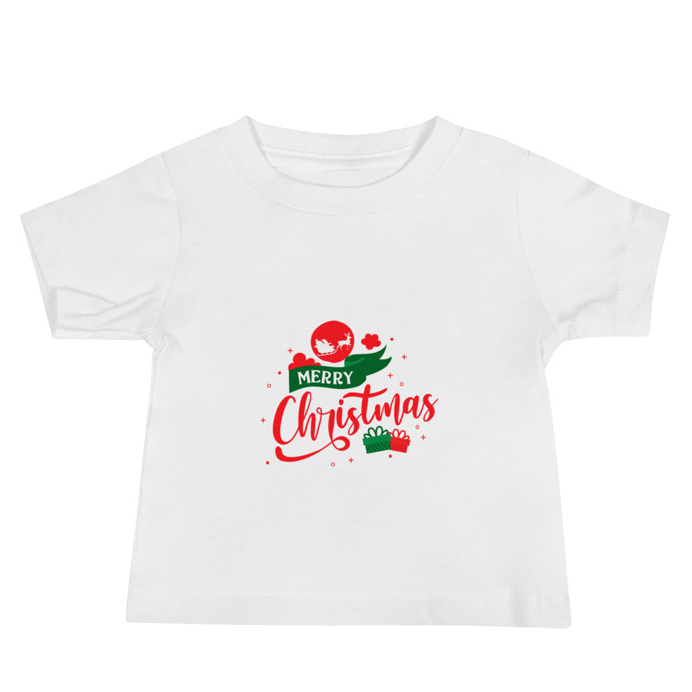 Merry Christmas- Baby Jersey Short Sleeve Tee