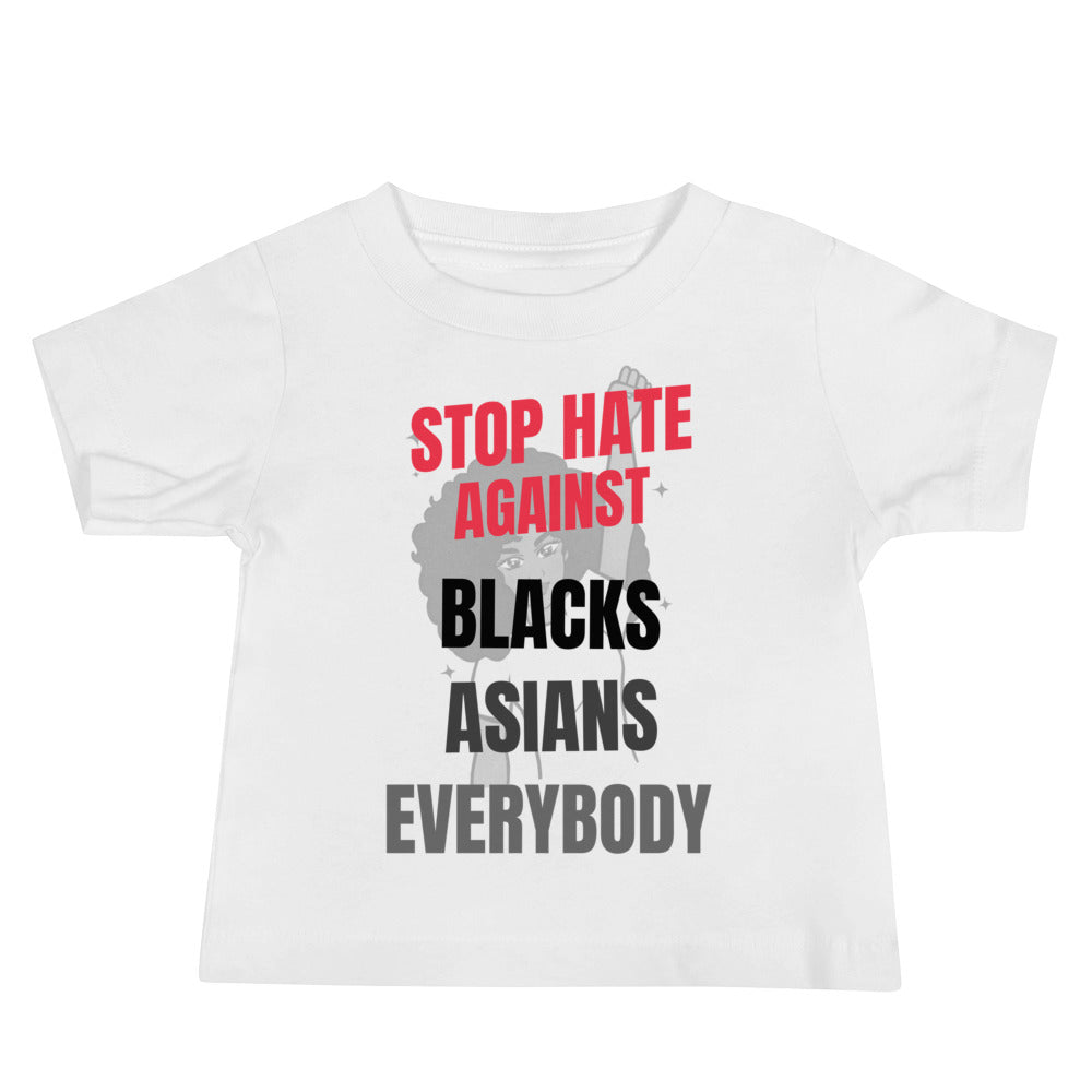 STOP HATE AGAINST EVERYBODY - Baby Jersey Short Sleeve Tee