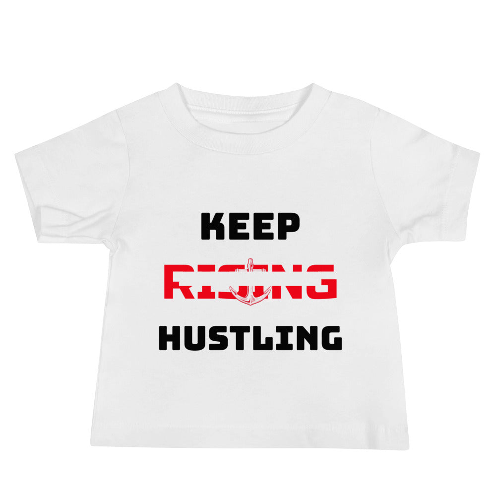 KEEP RISING HUSTLING - Baby Jersey Short Sleeve Tee