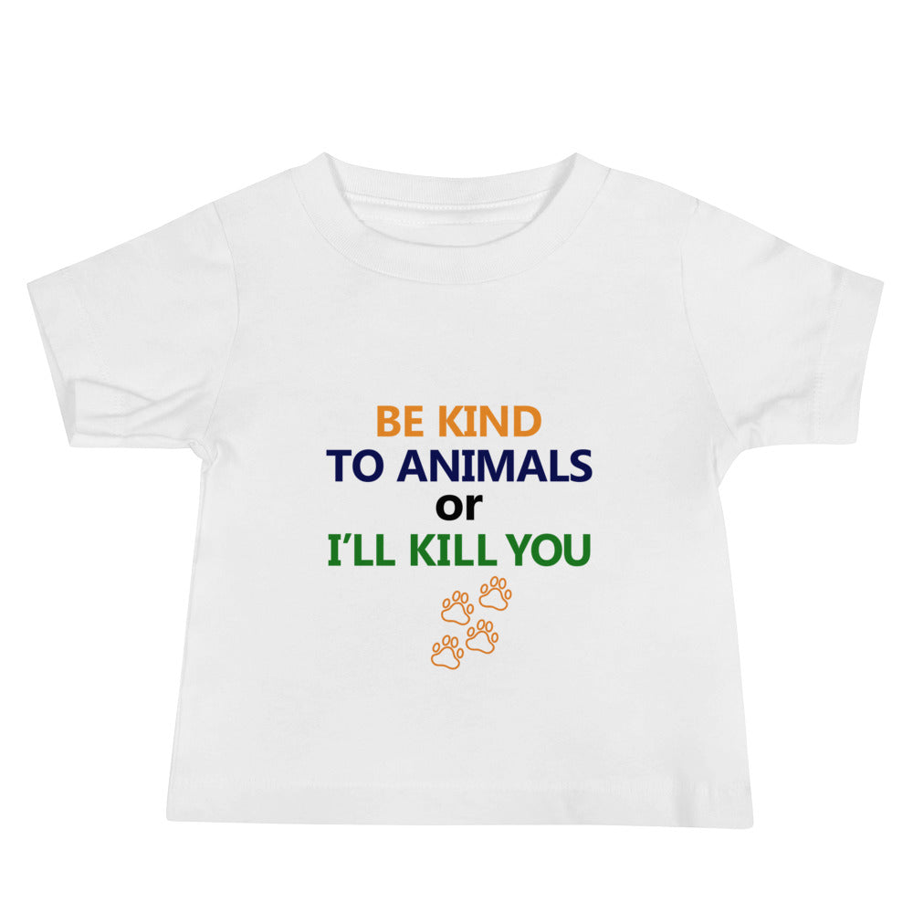 BE KIND TO ANIMALS - Baby Jersey Short Sleeve Tee