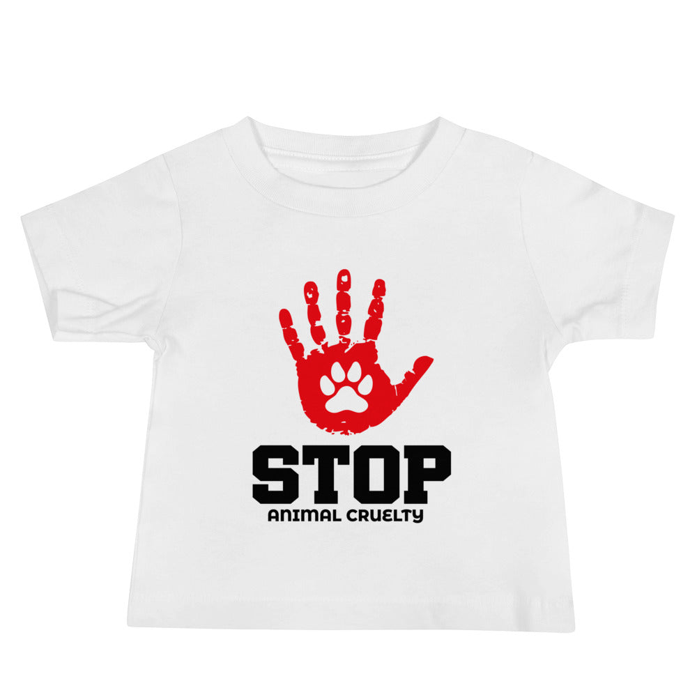 STOP ANIMAL CRUELTY - Baby Jersey Short Sleeve Tee