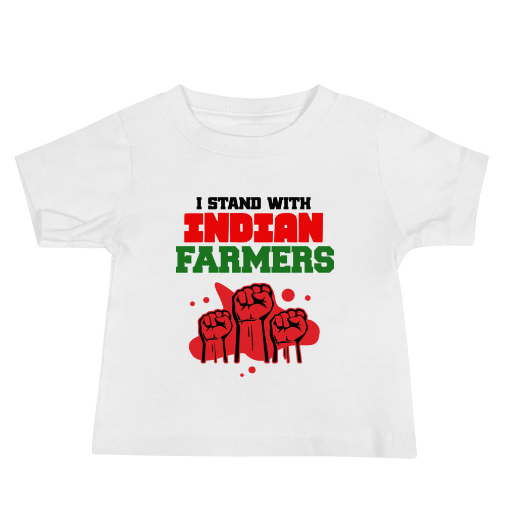 I STAND WITH INDIAN FARMERS - Baby Jersey Short Sleeve Tee