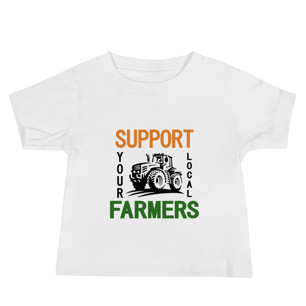 SUPPORT YOUR LOCAL FARMERS - Baby Jersey Short Sleeve Tee