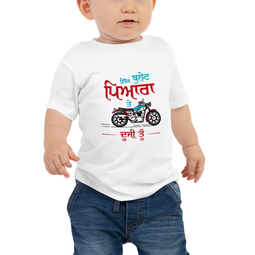 IK BULLET PYARA TE DUJI TU - Baby Jersey Short Sleeve Tee