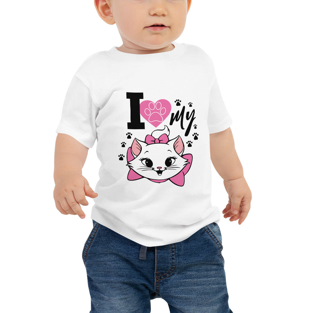 I LOVE MY CAT - Baby Jersey Short Sleeve Tee