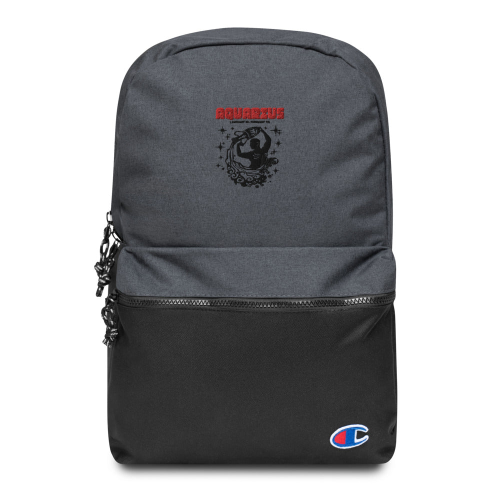 AQUARIUS - Embroidered Champion Backpack