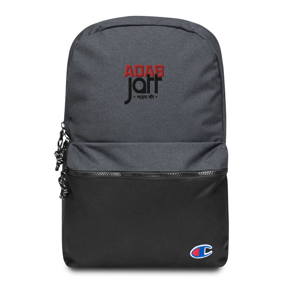 ADAB JATT - Embroidered Champion Backpack