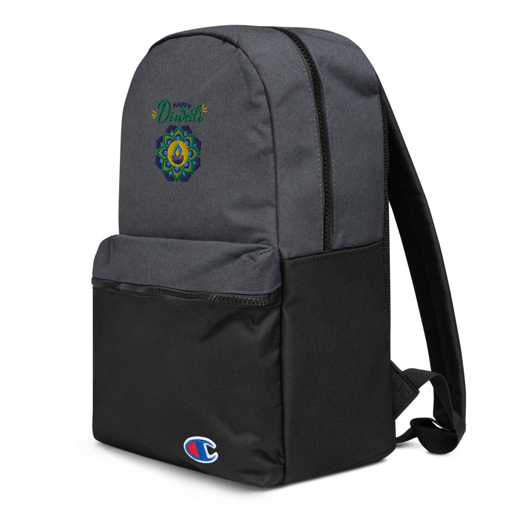 HAPPY DIWALI - Embroidered Champion Backpack