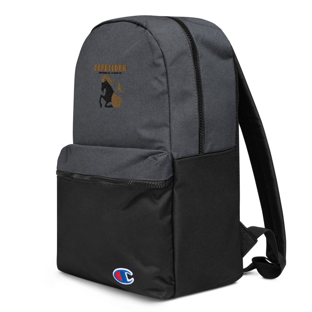 CAPRICORN - Embroidered Champion Backpack