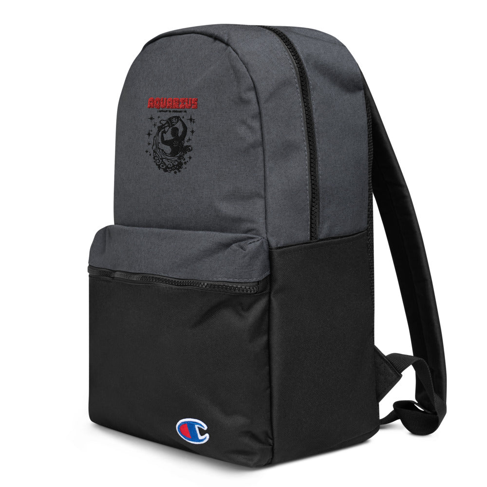 AQUARIUS - Embroidered Champion Backpack