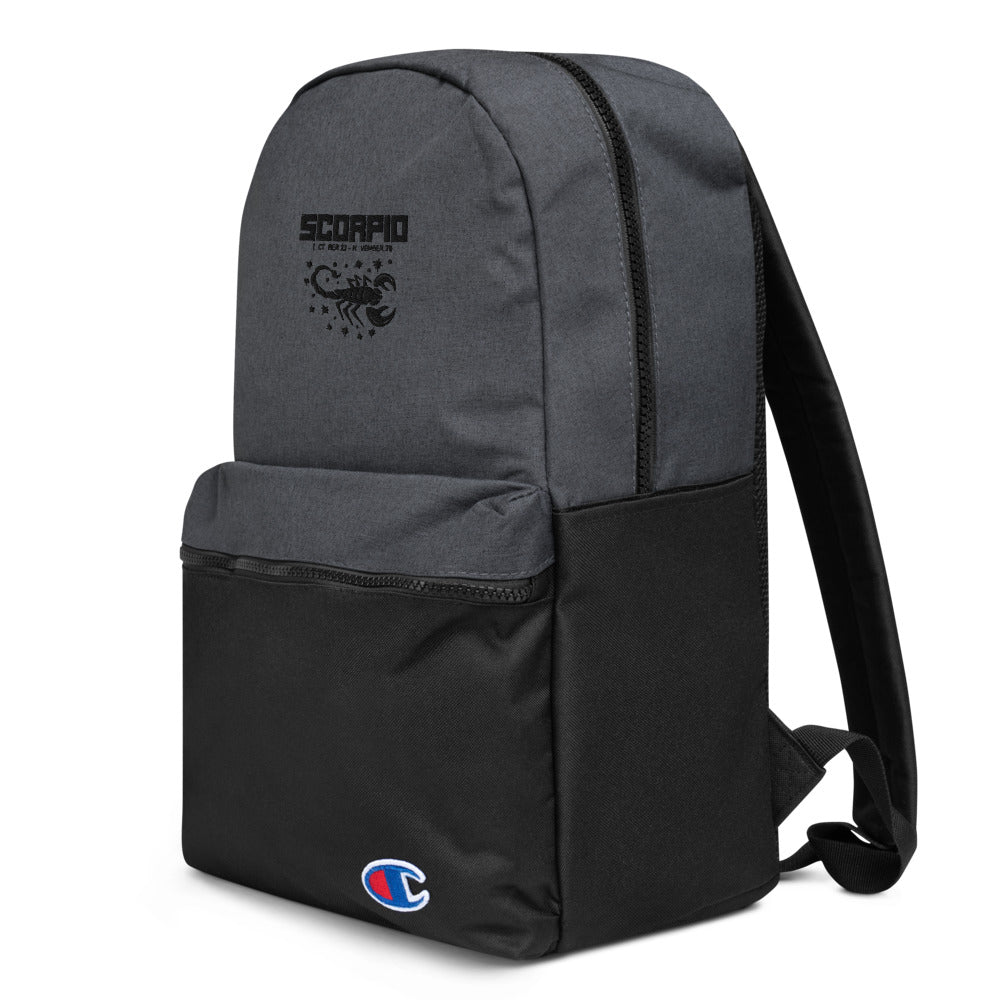 SCORPIO - Embroidered Champion Backpack