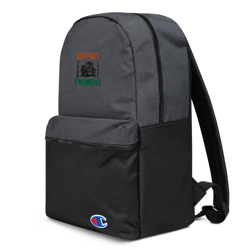 SUPPORT YOUR LOCAL FARMERS - Embroidered Champion Backpack