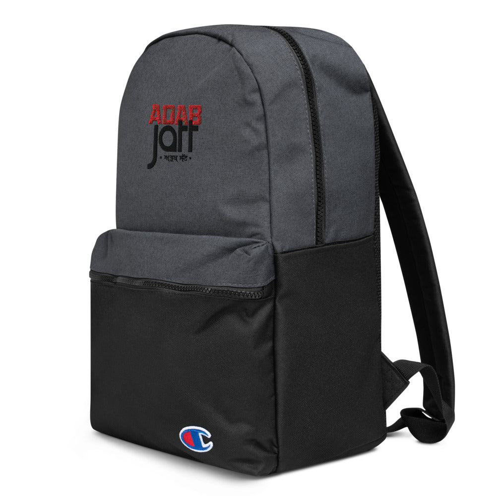 ADAB JATT - Embroidered Champion Backpack