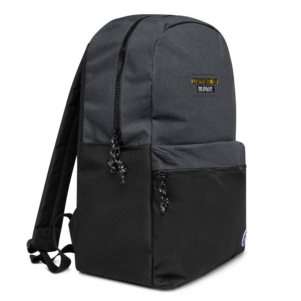 Straight up magic-- Embroidered Champion Backpack