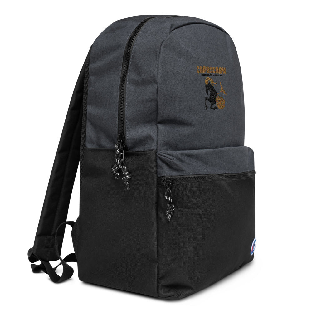 CAPRICORN - Embroidered Champion Backpack