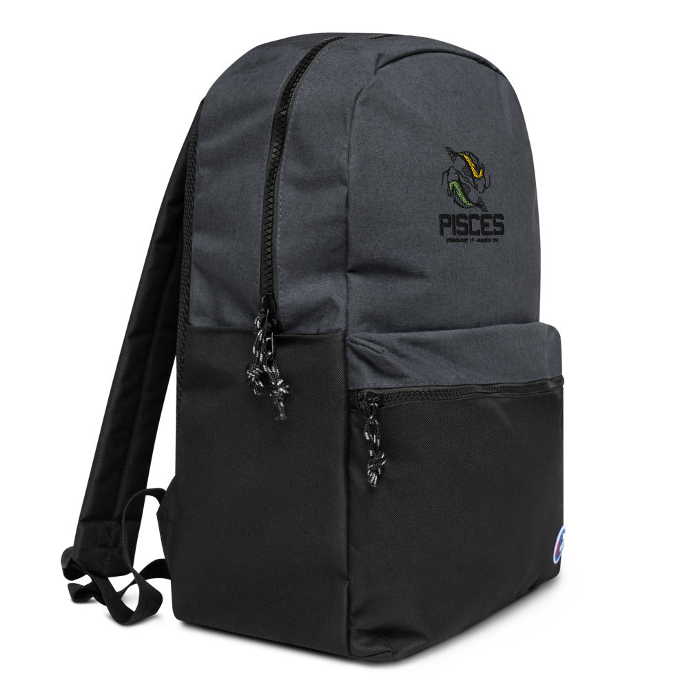 PISCES - Embroidered Champion Backpack