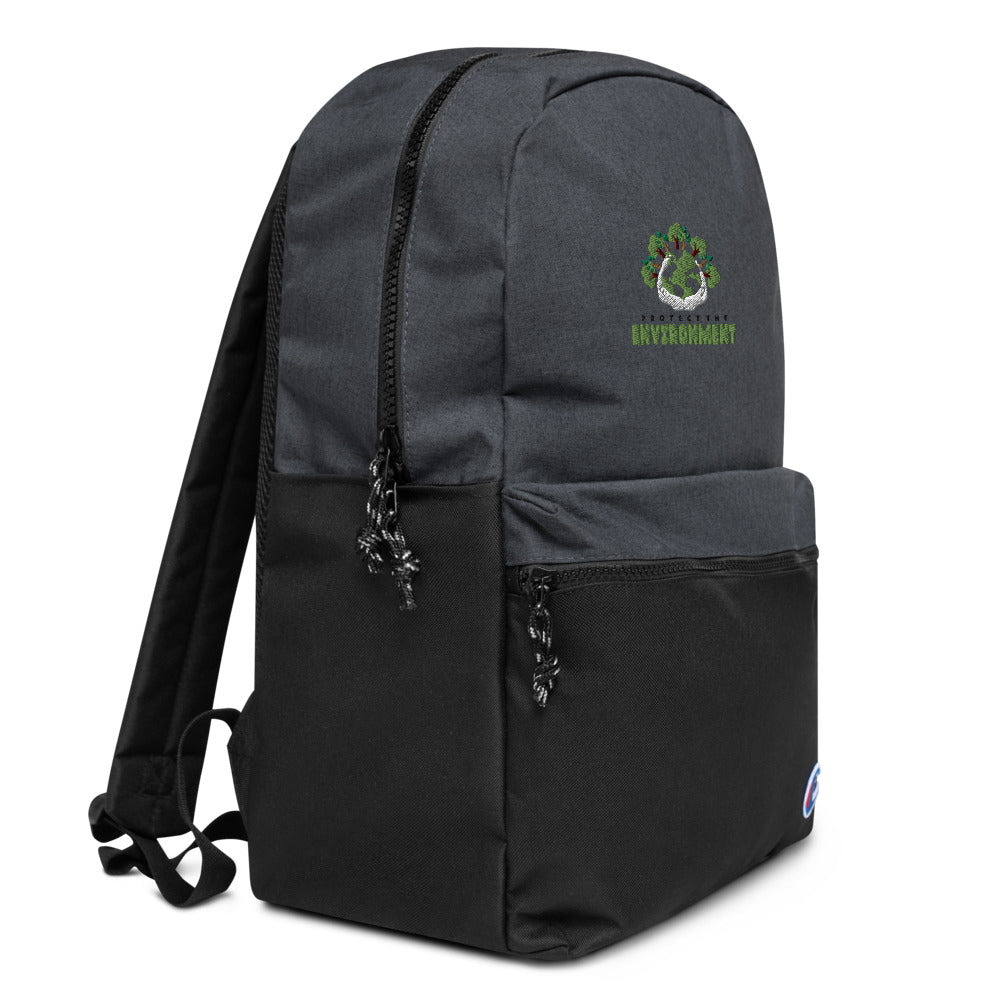 PROTECT THE ENVIRONMENT - Embroidered Champion Backpack