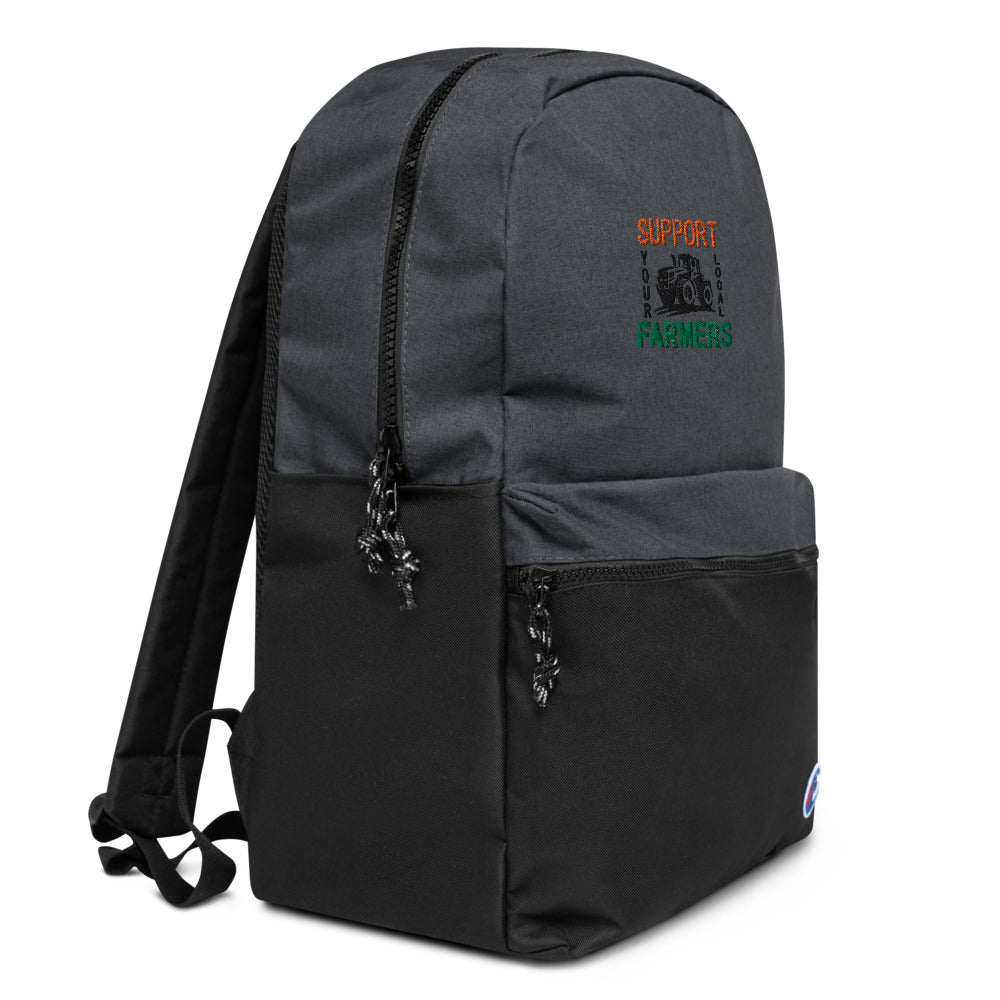 SUPPORT YOUR LOCAL FARMERS - Embroidered Champion Backpack