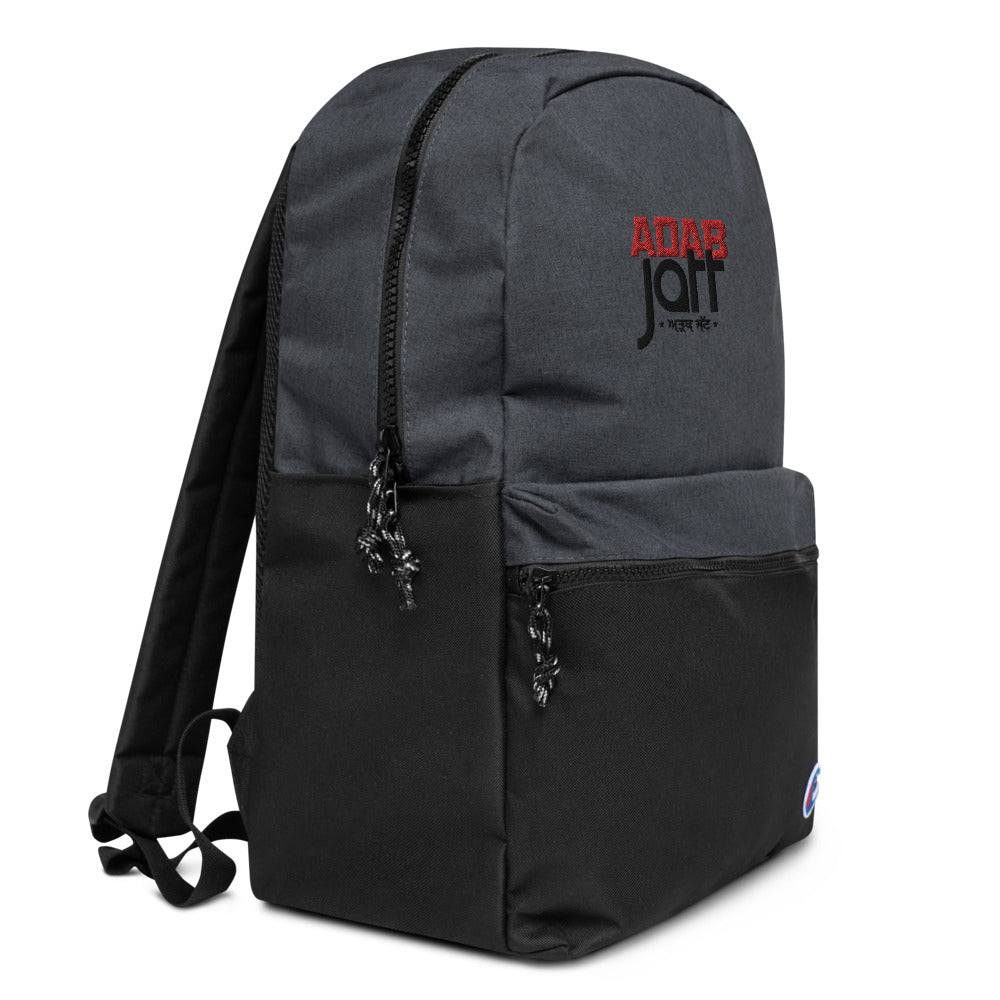 ADAB JATT - Embroidered Champion Backpack