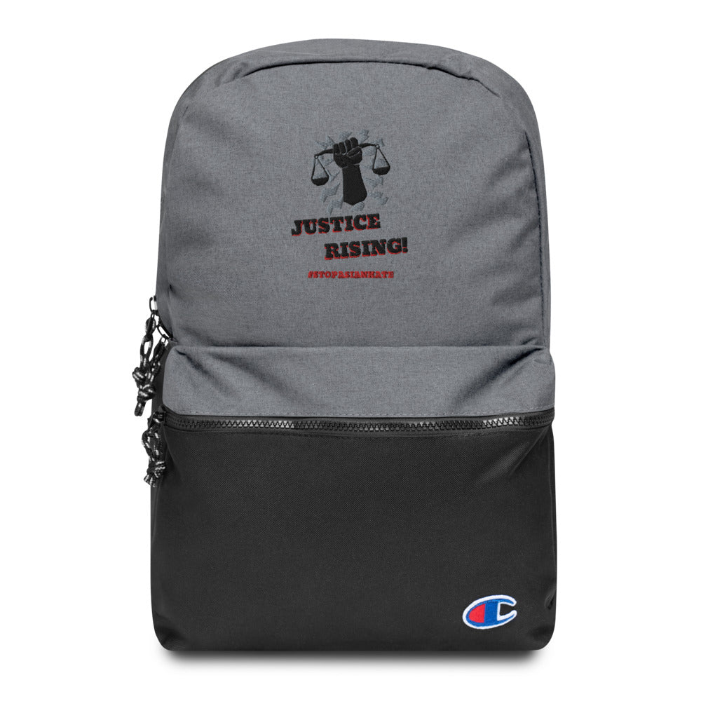 STOP ASIAN HATE - Embroidered Champion Backpack