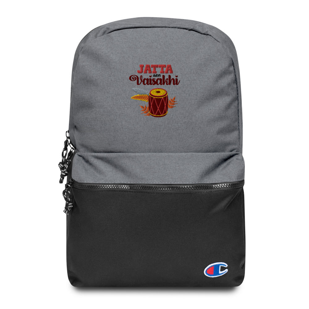 JATTA AAYI VAISAKHI - Embroidered Champion Backpack