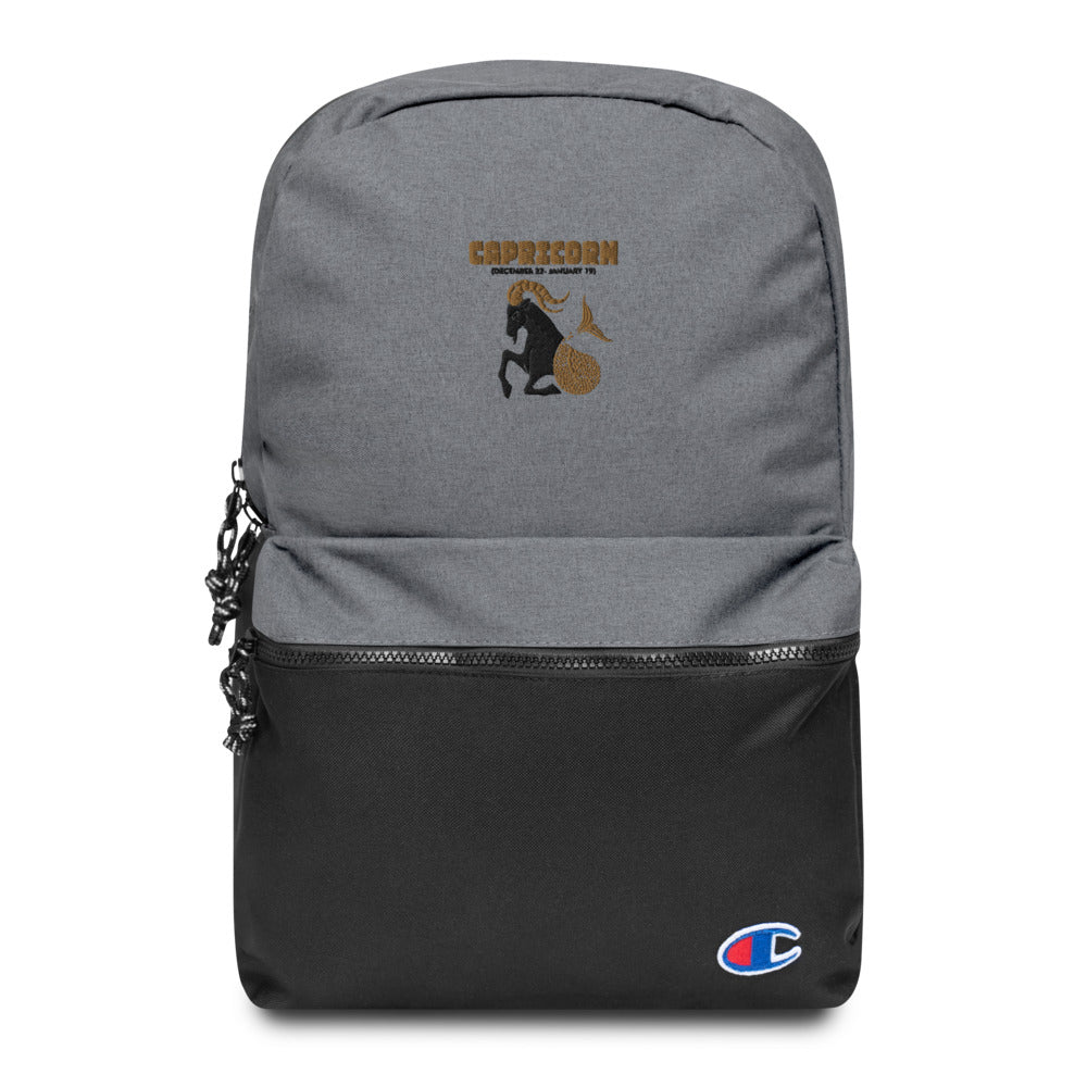 CAPRICORN - Embroidered Champion Backpack