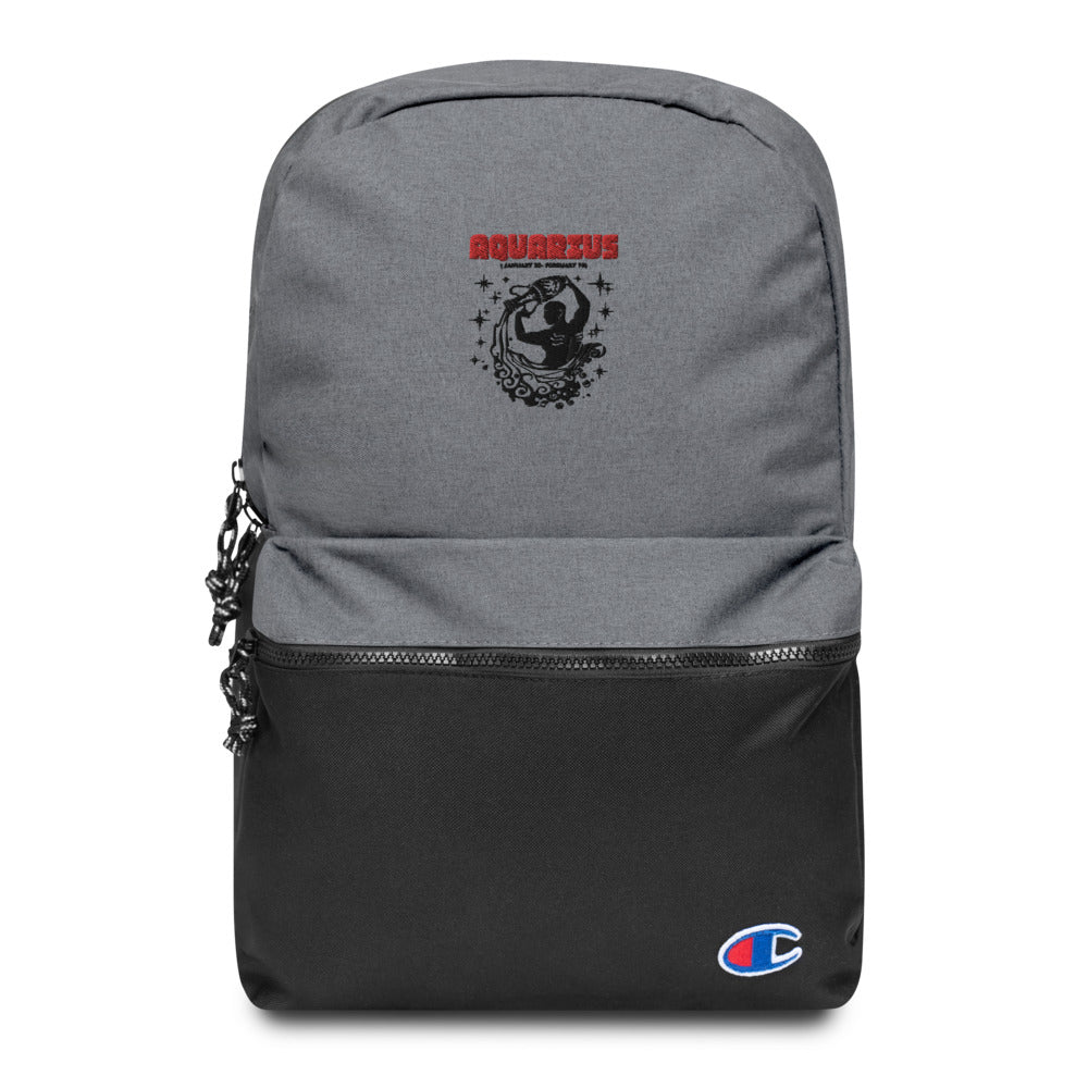 AQUARIUS - Embroidered Champion Backpack