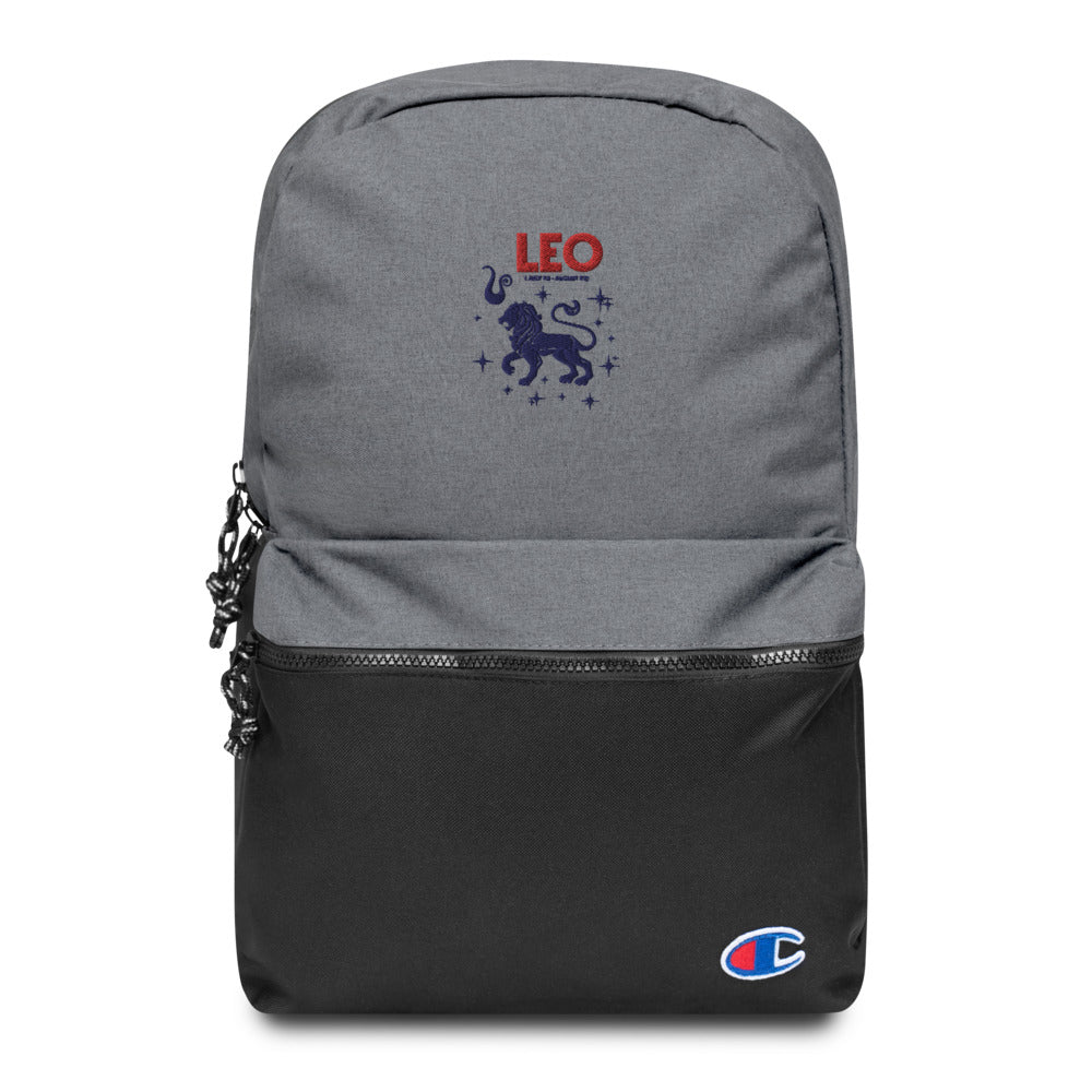 LEO - Embroidered Champion Backpack