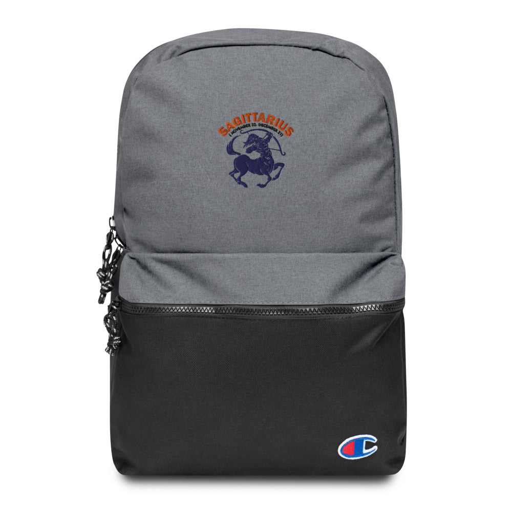 SAGITTARIUS - Embroidered Champion Backpack