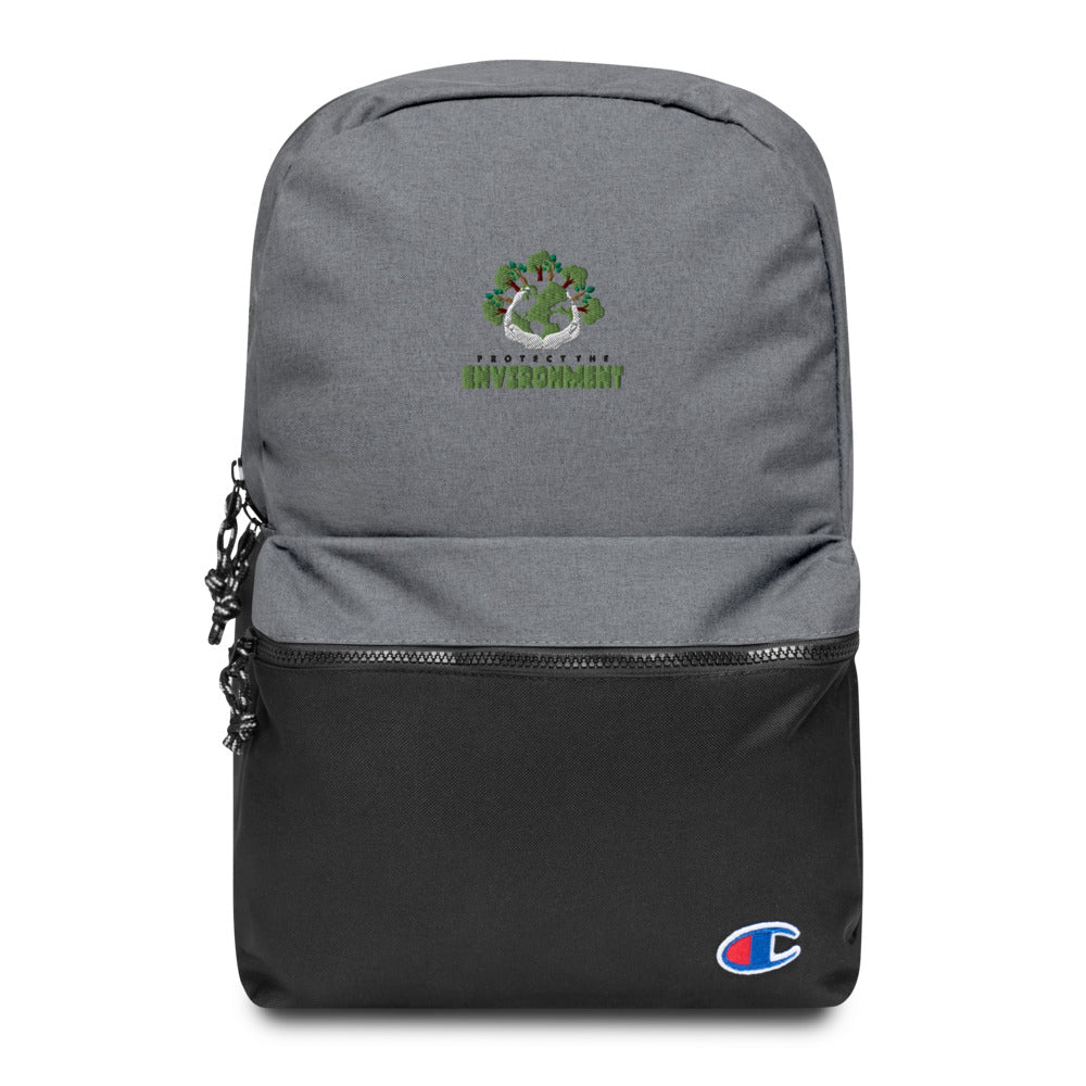 PROTECT THE ENVIRONMENT - Embroidered Champion Backpack