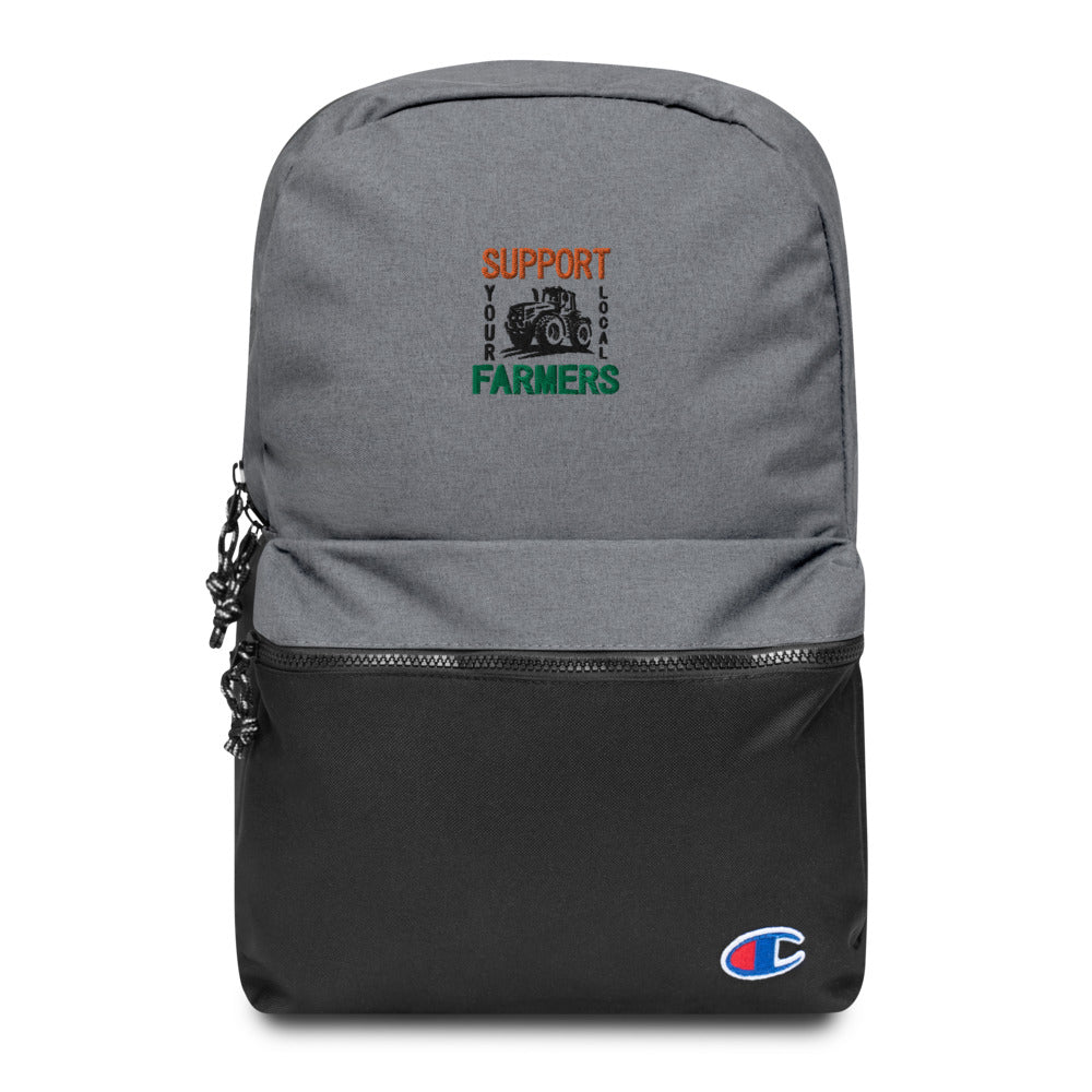 SUPPORT YOUR LOCAL FARMERS - Embroidered Champion Backpack