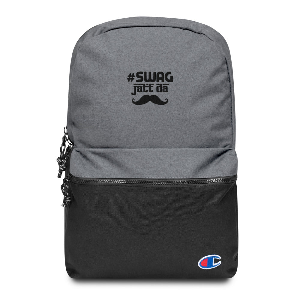 SWAG JATT DA - Embroidered Champion Backpack