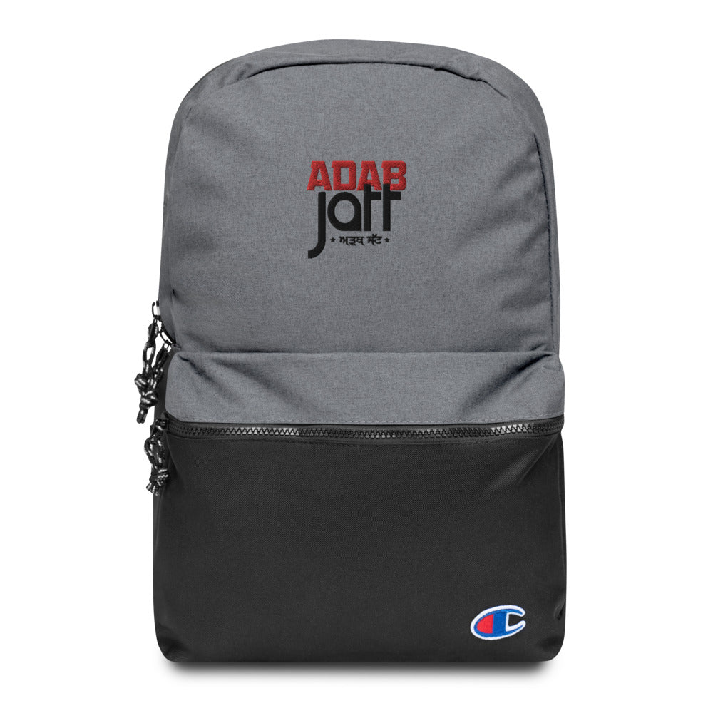 ADAB JATT - Embroidered Champion Backpack