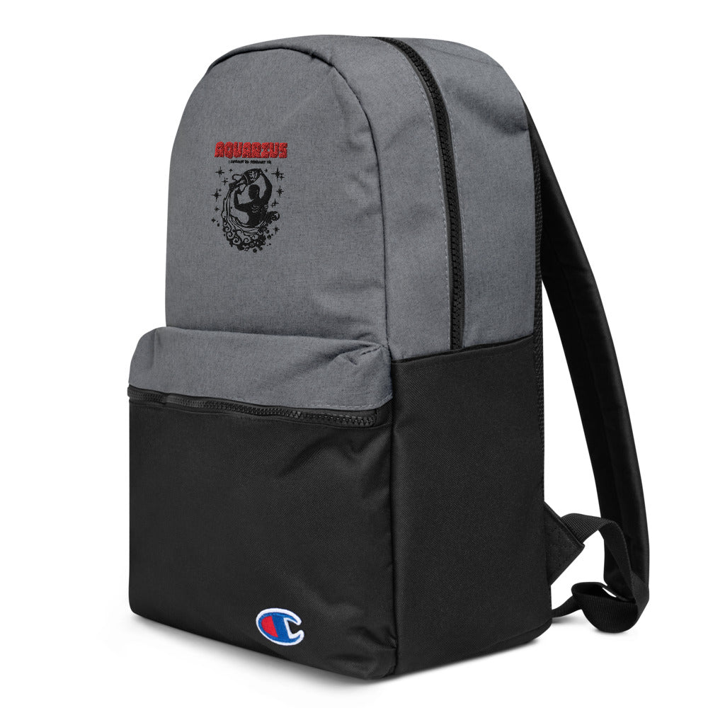 AQUARIUS - Embroidered Champion Backpack