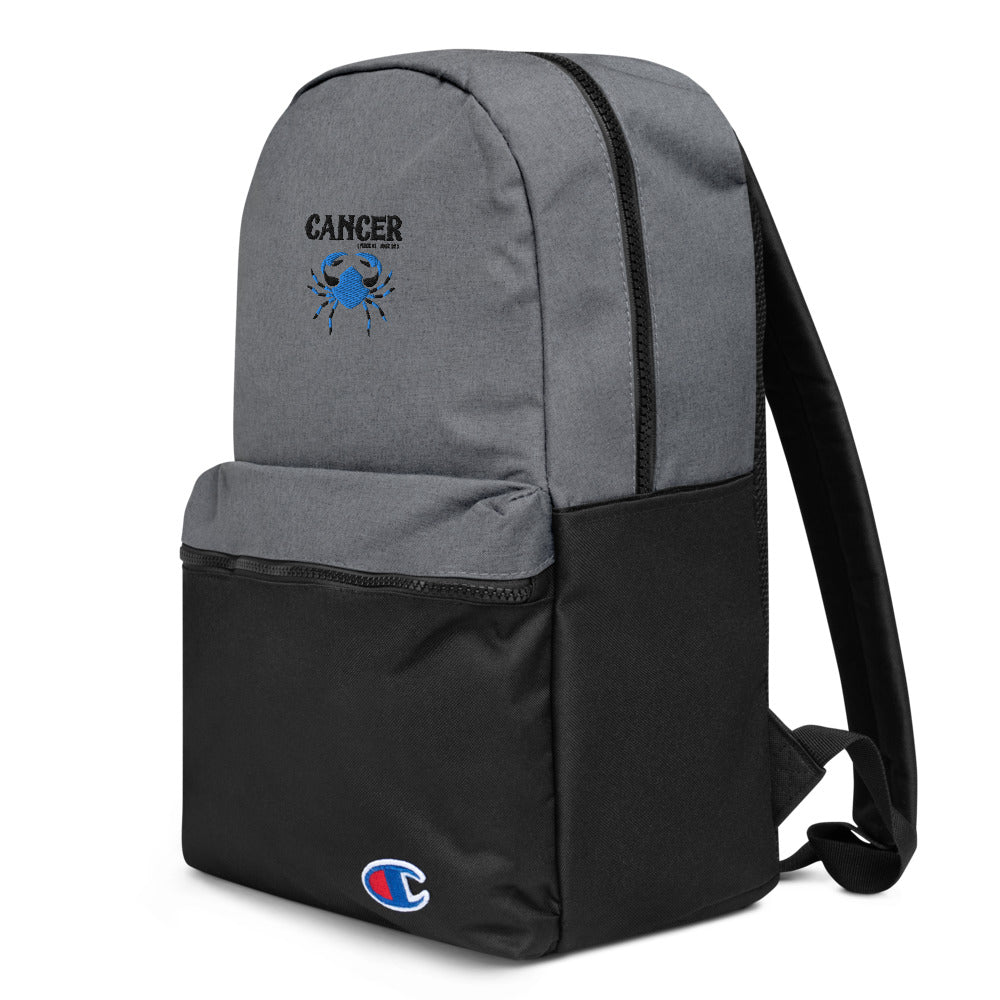 CANCER - Embroidered Champion Backpack