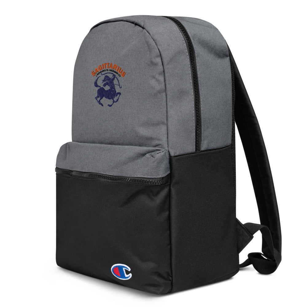 SAGITTARIUS - Embroidered Champion Backpack