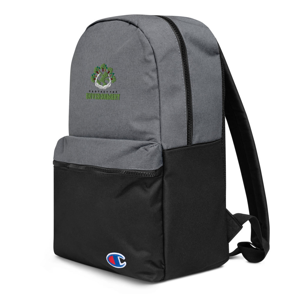 PROTECT THE ENVIRONMENT - Embroidered Champion Backpack