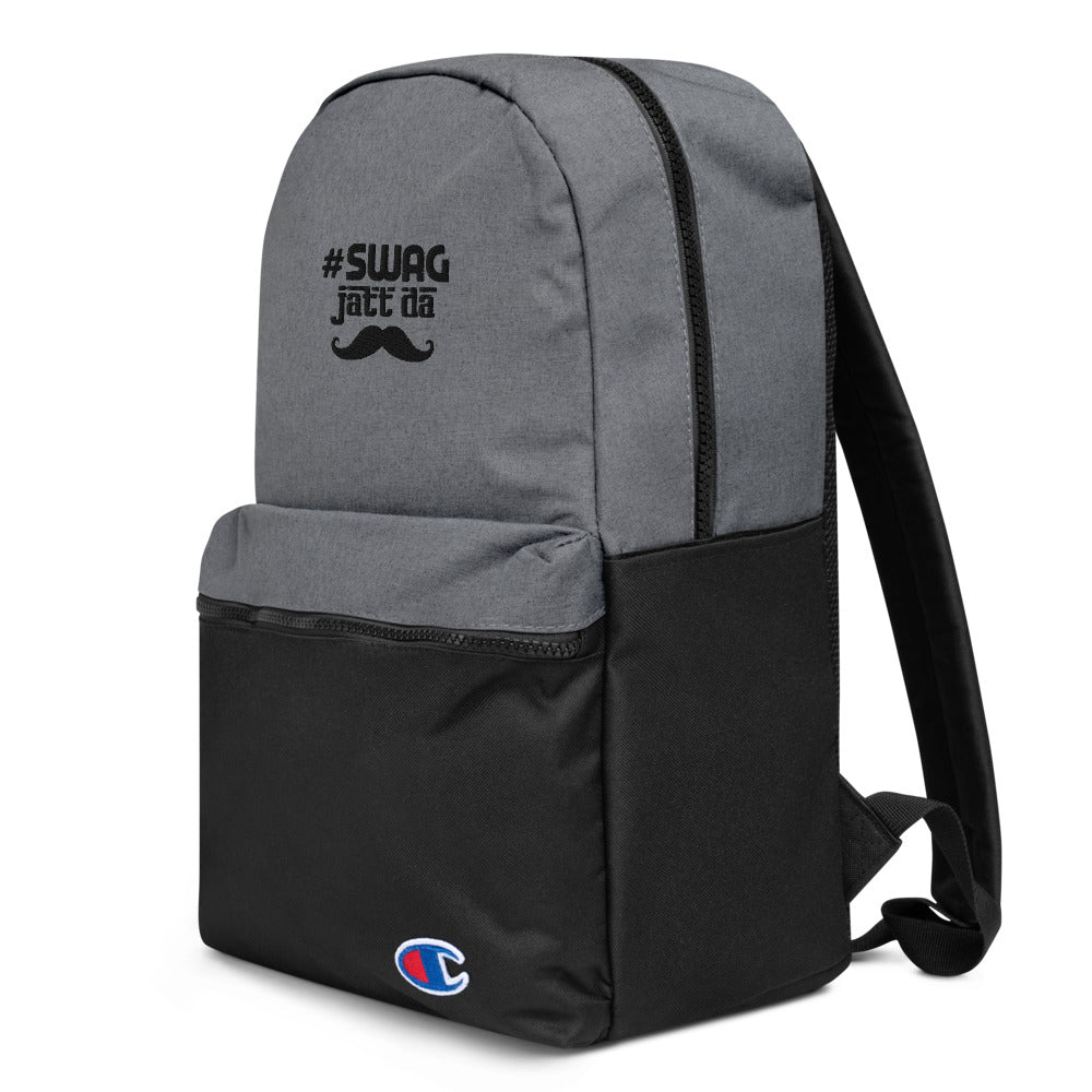 SWAG JATT DA - Embroidered Champion Backpack