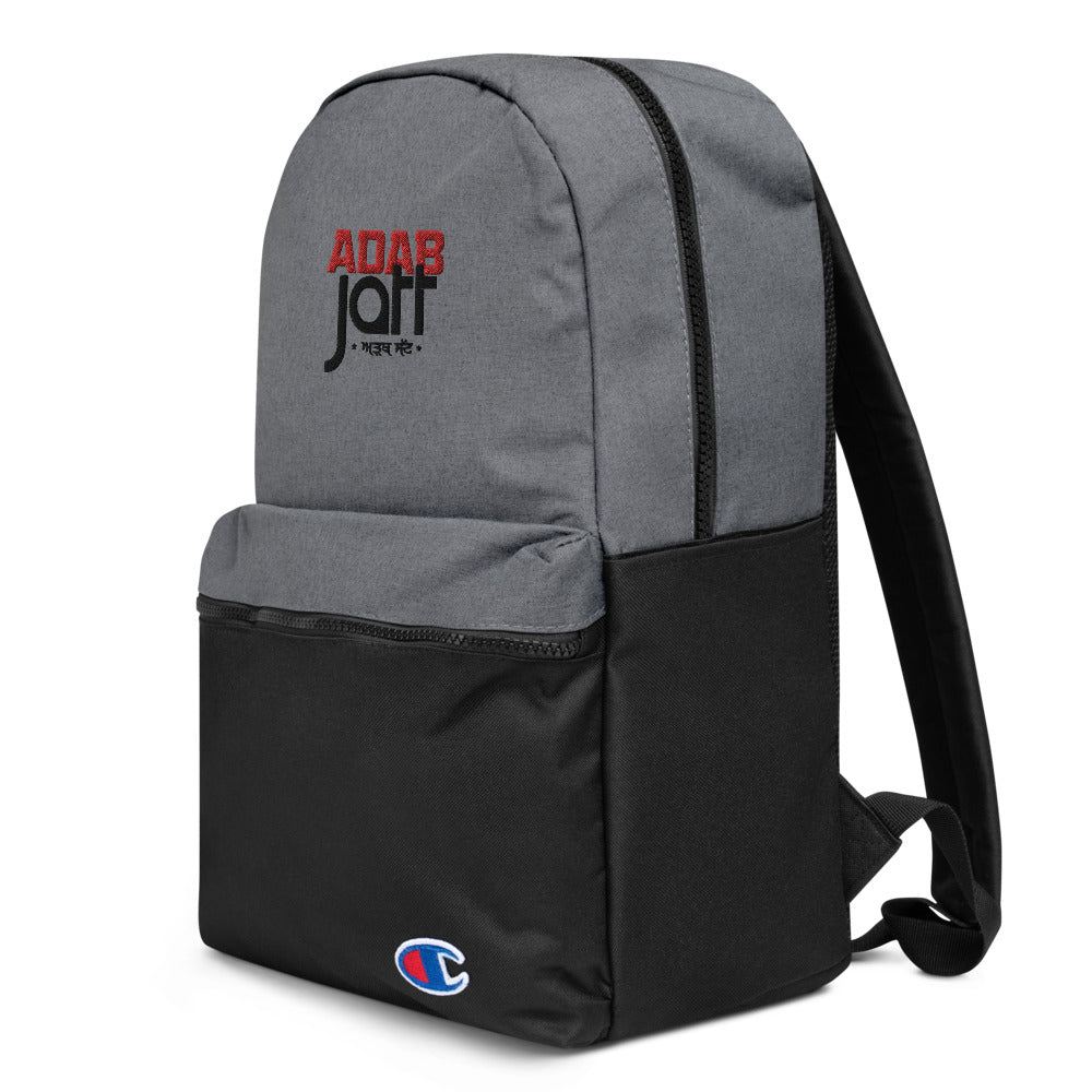 ADAB JATT - Embroidered Champion Backpack