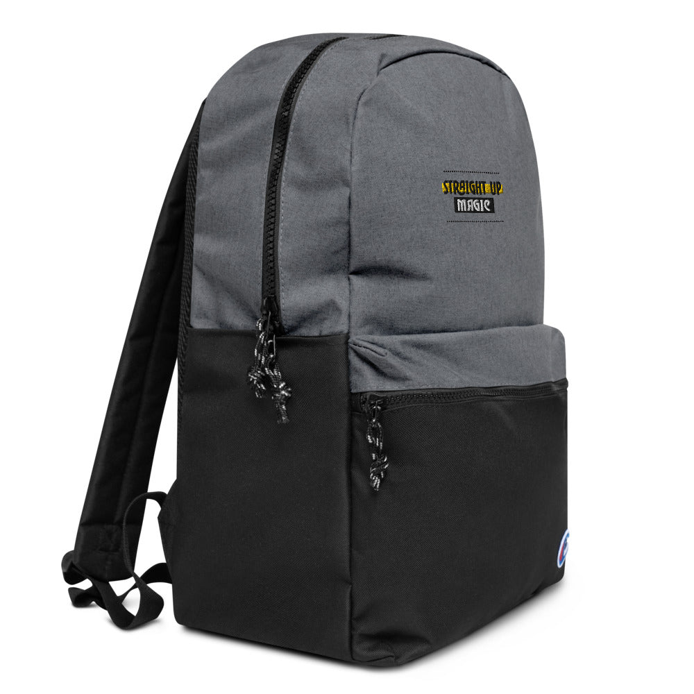 Straight up magic-- Embroidered Champion Backpack