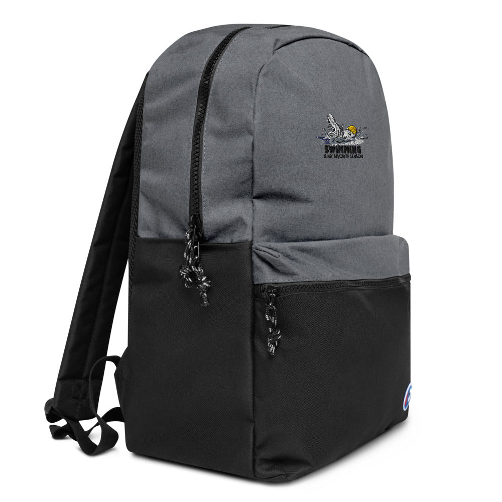 Swimming- Embroidered Champion Backpack