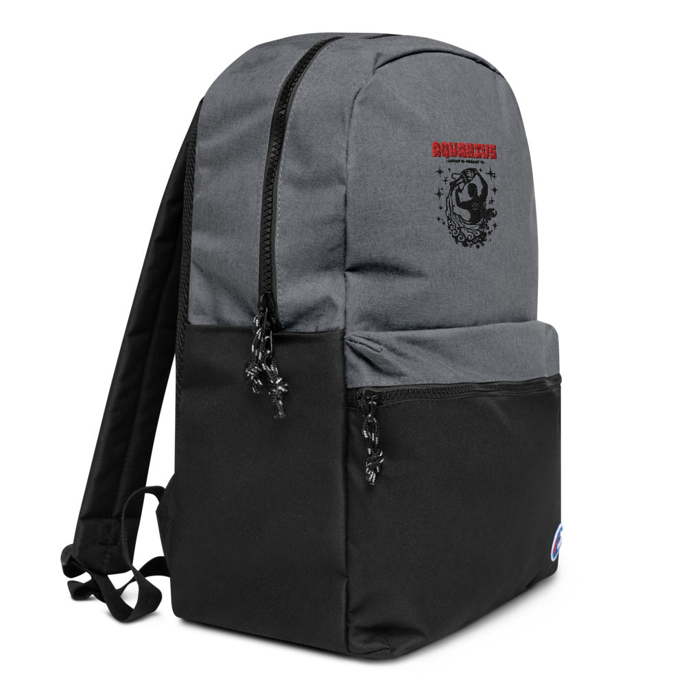 AQUARIUS - Embroidered Champion Backpack