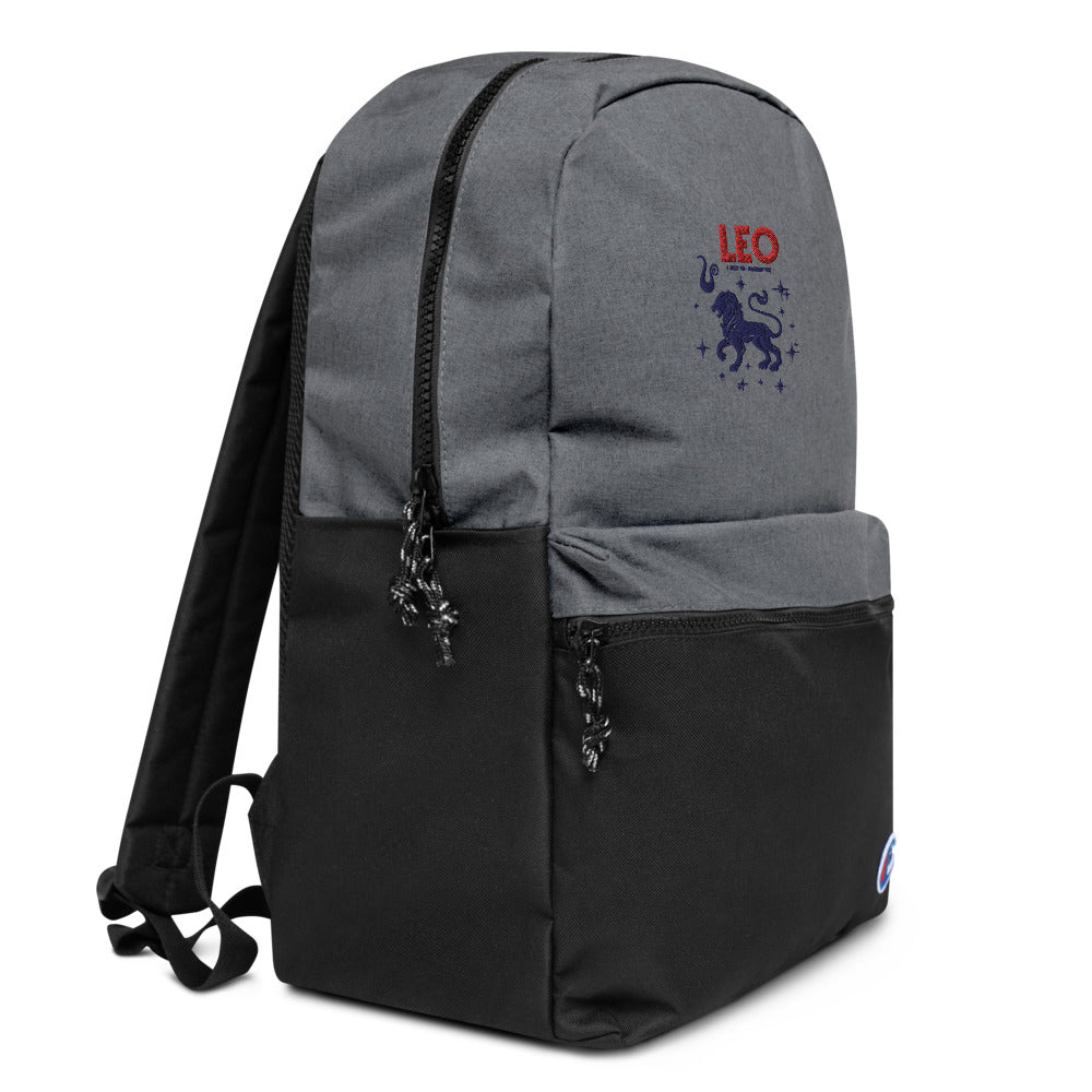 LEO - Embroidered Champion Backpack