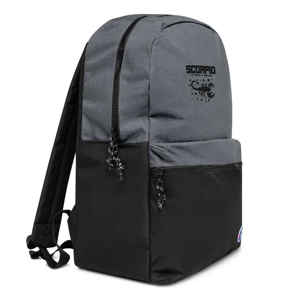 SCORPIO - Embroidered Champion Backpack