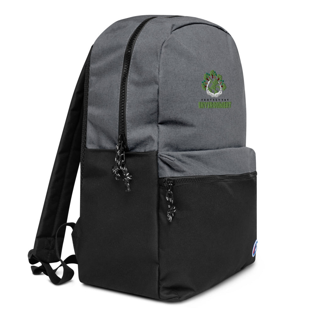 PROTECT THE ENVIRONMENT - Embroidered Champion Backpack