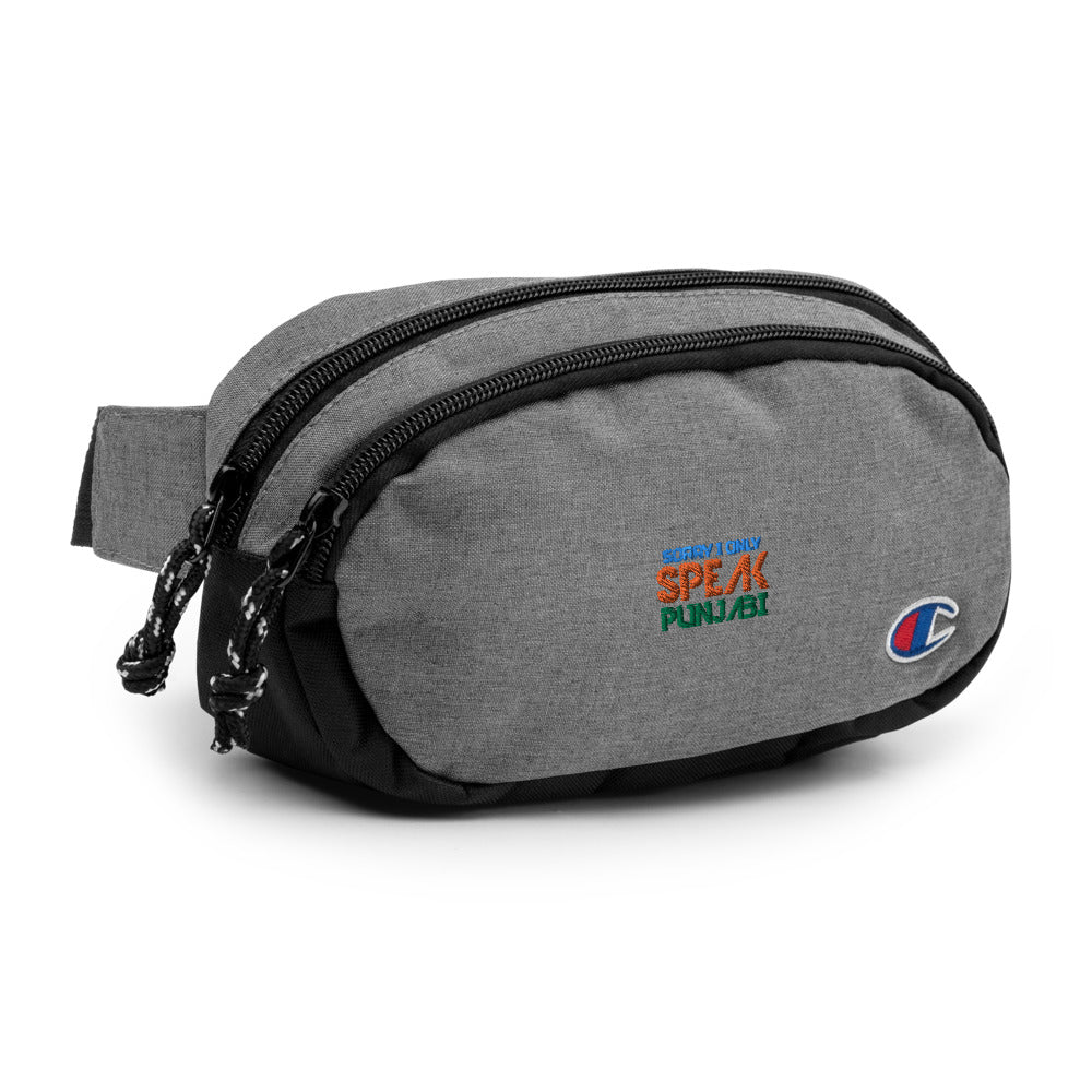 SORRY I ONLY SPEAK PUNJABI - Champion fanny pack